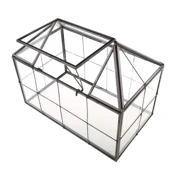 Домашний Геометрический Террариум для суккулентов с откидной крышкой Настольный ящик для плантаторов C1FC